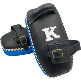 Kick Pads K Brand K-KKP Single Strap Black Light Blue Muay Thai Boxing